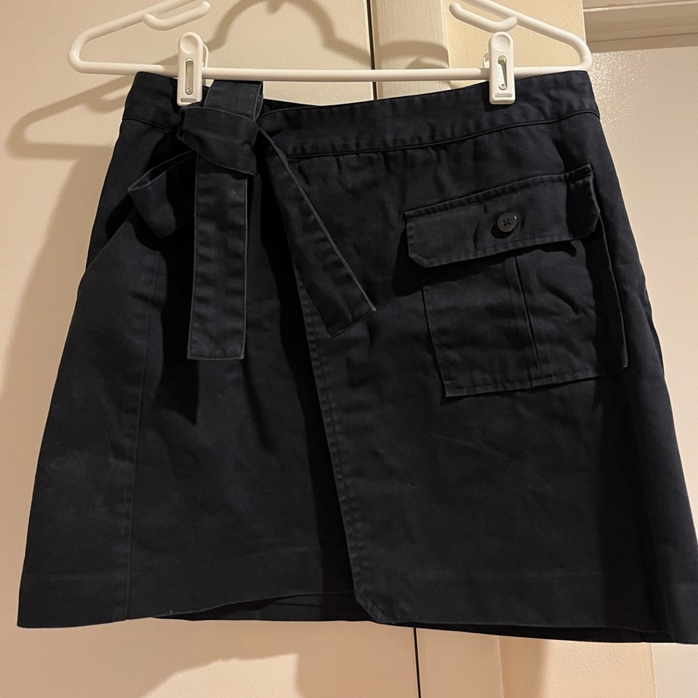 Scotch & Soda Navy Wrap Skirt